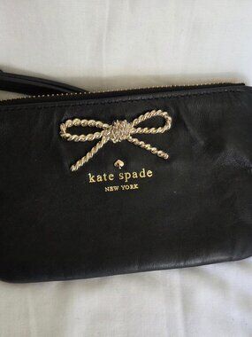 KATE SPADE BRAIDED BOW COIN PURSE